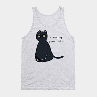 Black Cat Crossing Your Path Tank Top